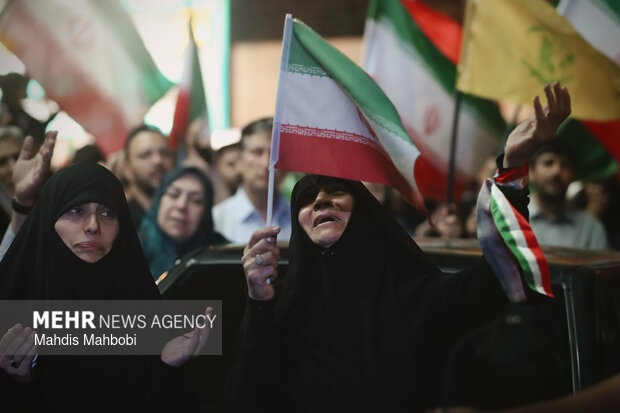 تجمع مردمی در محکومیت جنایات رژیم آمریکایی - صهیونی