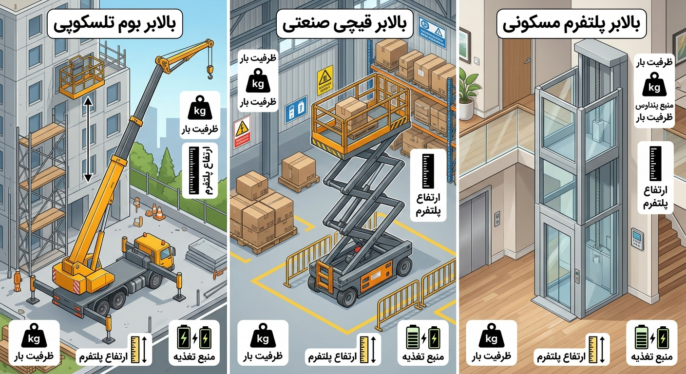 بالابر چیست؟ راهنمای جامع انواع و کاربردها