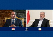 الرئيسان الايراني والمصري يؤكدان على مواصلة المسار الدبلوماسي لحل القضايا