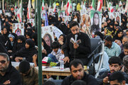 مراسم دعای عرفه در جوار شهدای دانش آموز میناب