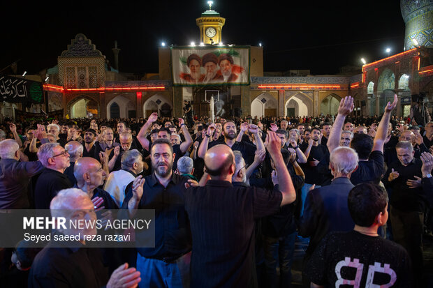مراسم عزاداری شب سوم مسلمیه در حرم حضرت عبدالعظیم حسنی(ع)