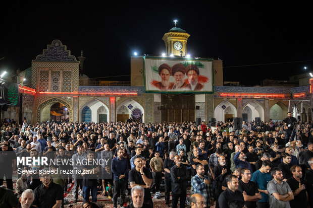 مراسم عزاداری شب سوم مسلمیه در حرم حضرت عبدالعظیم حسنی(ع)