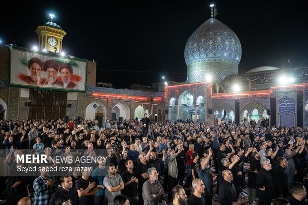 مراسم عزاداری شب سوم مسلمیه در حرم حضرت عبدالعظیم حسنی(ع)
