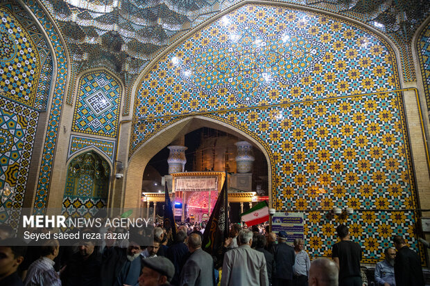 مراسم عزاداری شب سوم مسلمیه در حرم حضرت عبدالعظیم حسنی(ع)