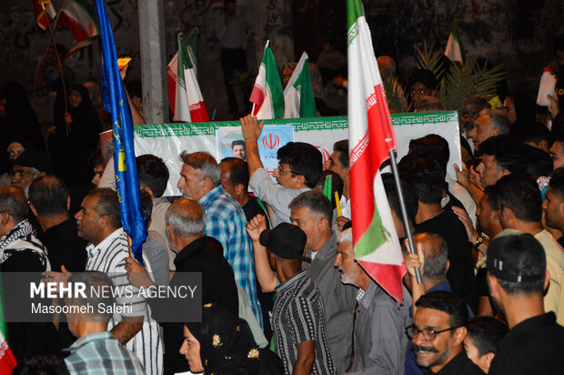 تشییع و تدفین پیکر شهید «عباس چوپانی» در بندرعباس