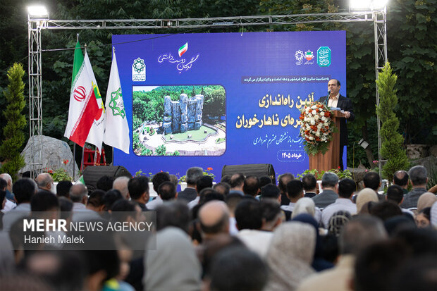 راه اندازی آبشار صخره‌ای در گرگان
