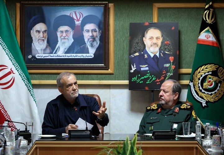 Pezeshkian highlights importance of modernizing military sys.