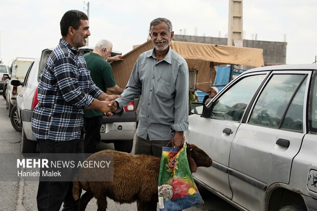 بازار آق قلا در آستانه عید قربان