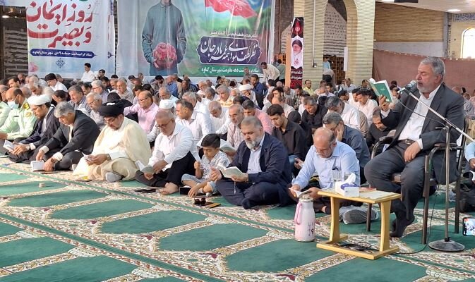 مراسم دعای «عرفه» در گناوه برگزار شد