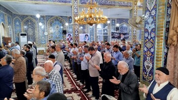 گزارش خبرنگار مهر از حضور مردم در اقامه نماز عید قربان در آستانه