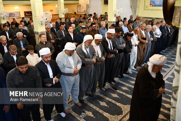 اقامه نماز عید سعید قربان در پاوه