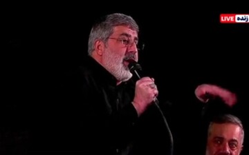 نوحه‌خوانی محمدرضا طاهری در یادبود شهدای خانواده امام شهید و رهبری