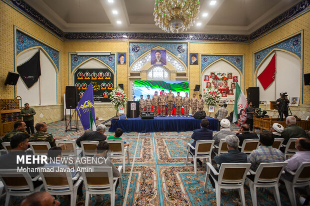 مراسم گرامیداشت سرداران شهید محمد پاکپور و غلامرضا سلیمانی در قزوین