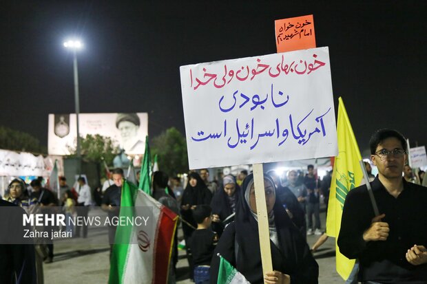نود و دومین اجتماع مردم بندرعباس برای حمایت از نظام اسلامی و خونخواهی رهبر شهید انقلاب