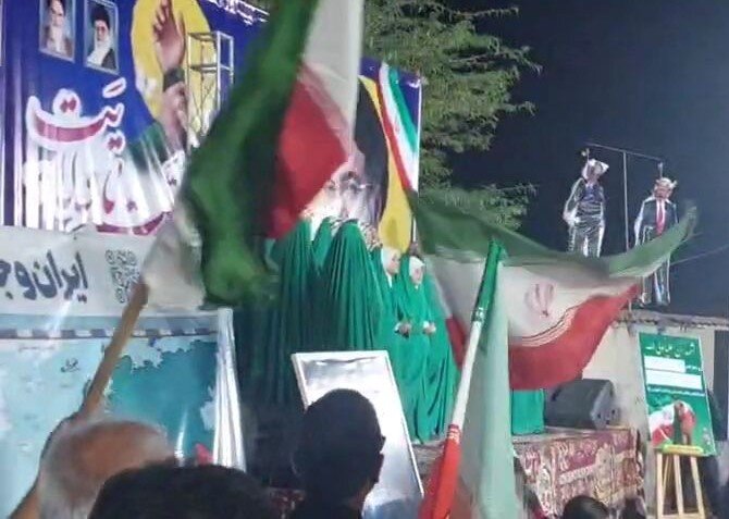 اجتماع باشکوه مردم آب‌پخش