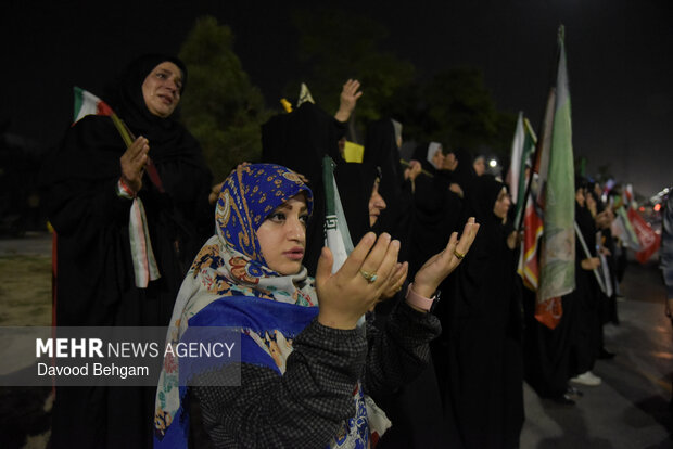 تشییع پیکر شهید عیسی عباسی در مشهد