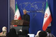 Iran FM spokesman holds weekly press briefing