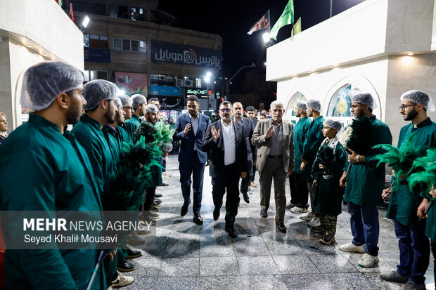 اهتزاز پرچم حرم علوی در اهواز