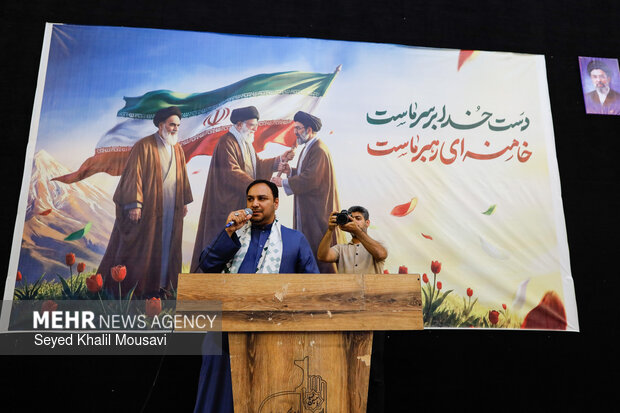 اهتزاز پرچم حرم علوی در اهواز