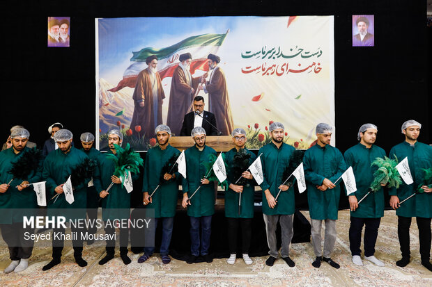 اهتزاز پرچم حرم علوی در اهواز
