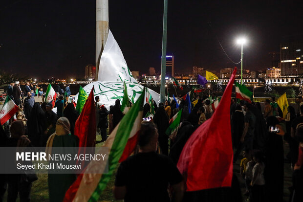 اهتزاز پرچم حرم علوی در اهواز