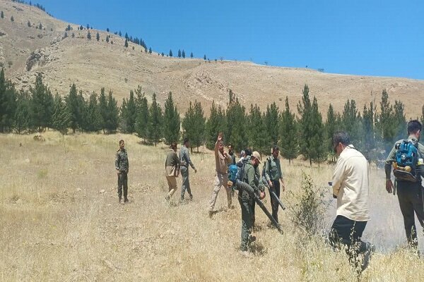 مانور اطفای حریق در جنگل‌ها و مراتع لرستان برگزار شد