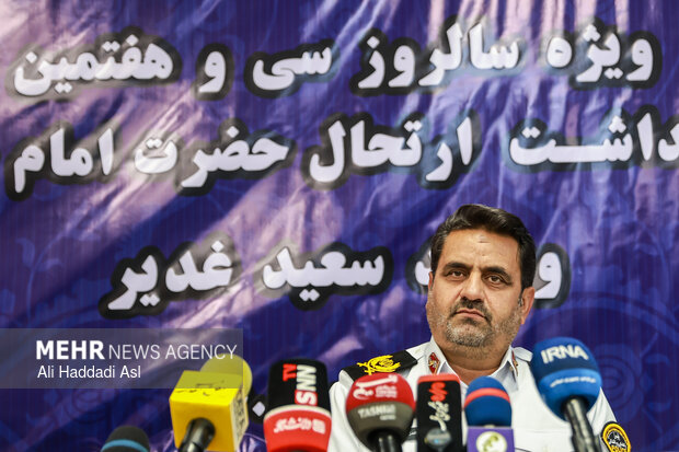 نشست خبری رئیس پلیس راهور تهران بزرگ