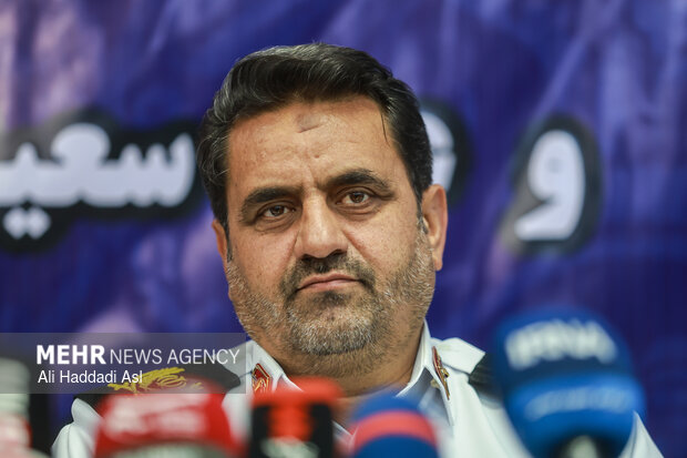 نشست خبری رئیس پلیس راهور تهران بزرگ