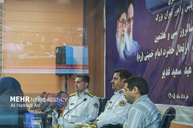 نشست خبری رئیس پلیس راهور تهران بزرگ