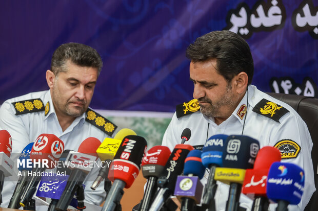 نشست خبری رئیس پلیس راهور تهران بزرگ