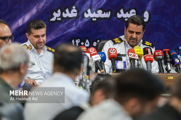 نشست خبری رئیس پلیس راهور تهران بزرگ