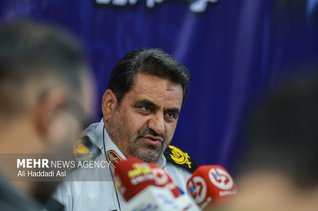 نشست خبری رئیس پلیس راهور تهران بزرگ