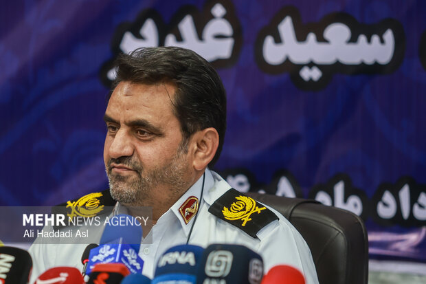 نشست خبری رئیس پلیس راهور تهران بزرگ