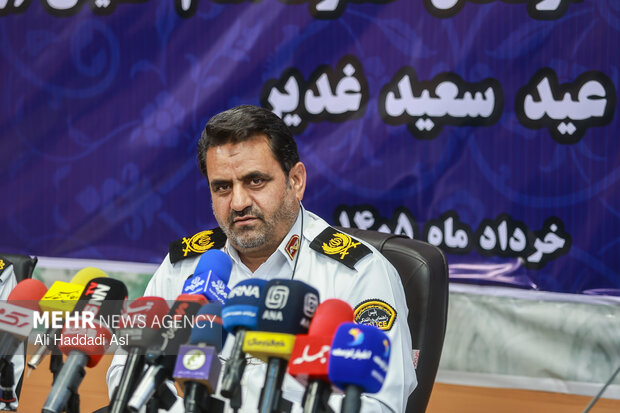 نشست خبری رئیس پلیس راهور تهران بزرگ