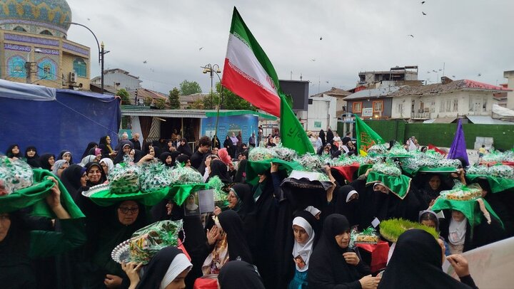 برپایی کاروان خنچه‌ بران غدیر در آستانه اشرفیه