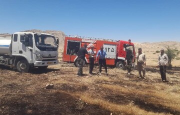 آتش‌سوزی مراتع پشت‌پر دشتستان مهار شد