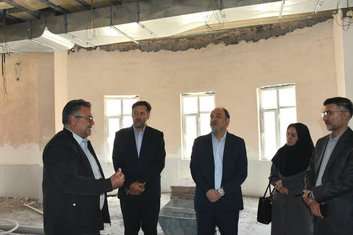 پیشرفت فیزیکی ۹۰ درصدی کتابخانه روستای دیزج امیرمدار اسکو