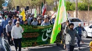 کاروان حماسی «غدیریون» بهاباد به راه افتاد