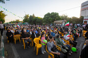 نورافشانی آسمان ایلام در شب غدیر