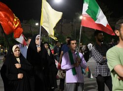 نورافشانی تجمعات مردمی همدان در شب جشن غدیر
