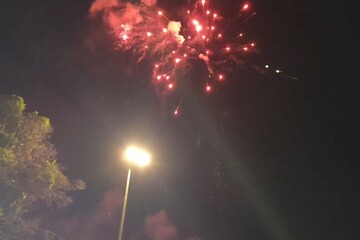 نورافشانی آسمان بناب در شب عید غدیرخم