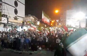 تجمع شبانه مردم دشتی
