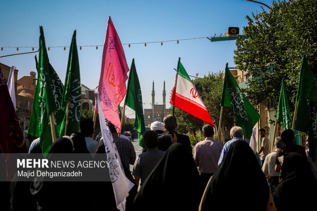 شادپیمایی و نماز عید سعید غدیر در یزد