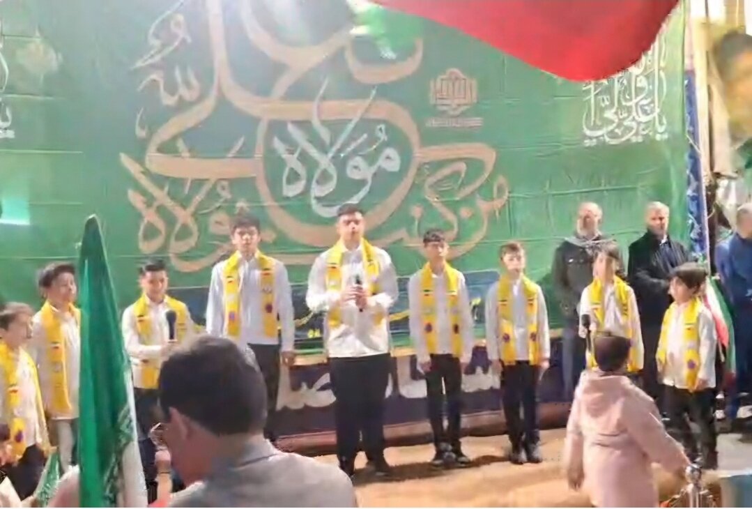 ندای «مولانا علی» نوجوانان تبریزی در شب عید غدیر