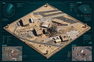 Satellite images show Iran destroys drone hangar at US base
