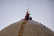 VIDEO: Washing, dusting dome of Hazrat Abalfazl (AS)'s shrine