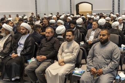 برگزاری مجلس ترحیم آیت الله فیاض در نجف اشرف/ تصاویر