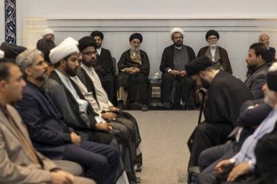 برگزاری مجلس ترحیم آیت الله فیاض در نجف اشرف/ تصاویر