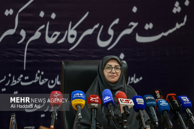 نشست خبری رئیس سازمان حفاظت محیط زیست