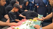 تصاویری از مراسم تشییع شهید جعفرزاده در زادگاهش فومن